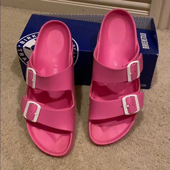 pink waterproof birkenstocks